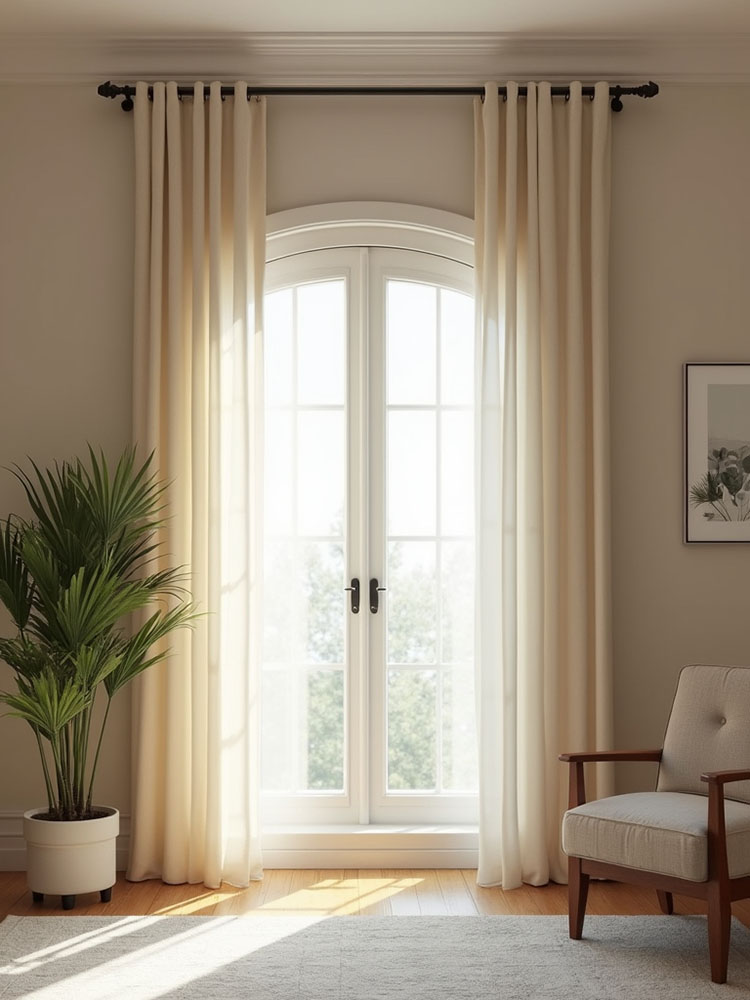 Cortina Tradicional desplegada